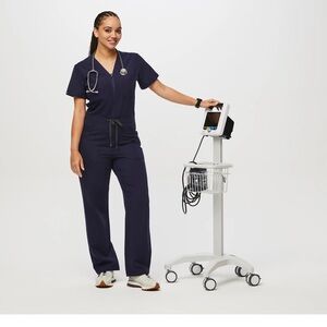 Figs Catarina Straight Leg Jumpsuit Teal